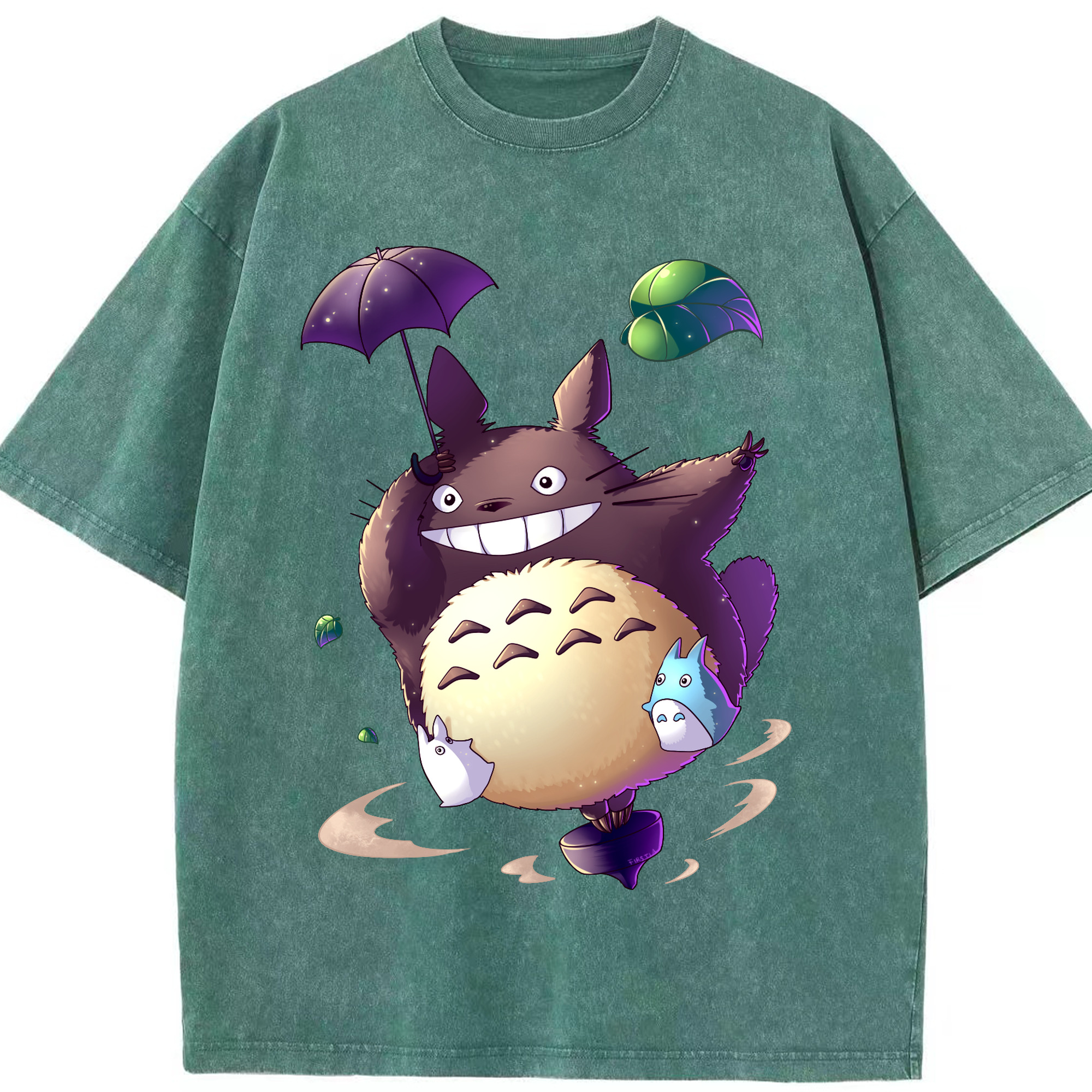 （画像用） となりのトトロ 草壁メイ 草壁サツキ My Neighbor Totoro Satsuki Kusakabe Mei Kusakabe 綿100% ヴィンテージ風 半袖Tシャツ（フロントプリント）